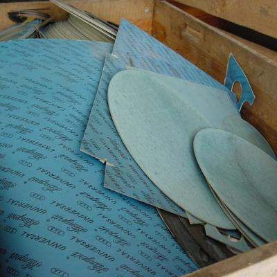 Joint d'étanchéité Klingerit bleu (éléments de découpe et plaques  (Photo: Carbotech AG)
